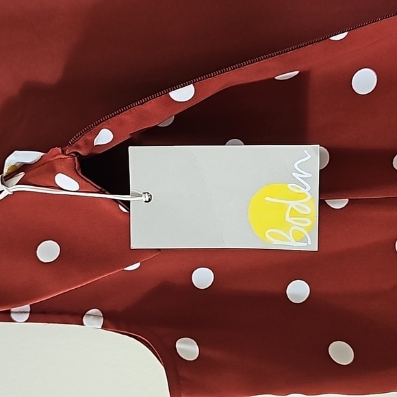 Boden Clarissa Polka-dot Swing Dress - Picture 5 of 10